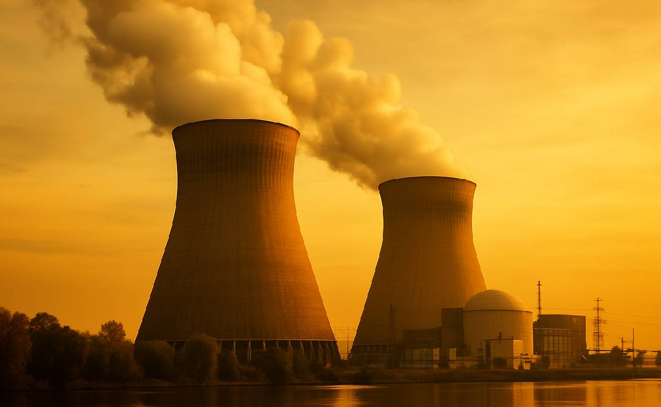 Eski nükleer santralde iki soğutma kulesi patlatıldı