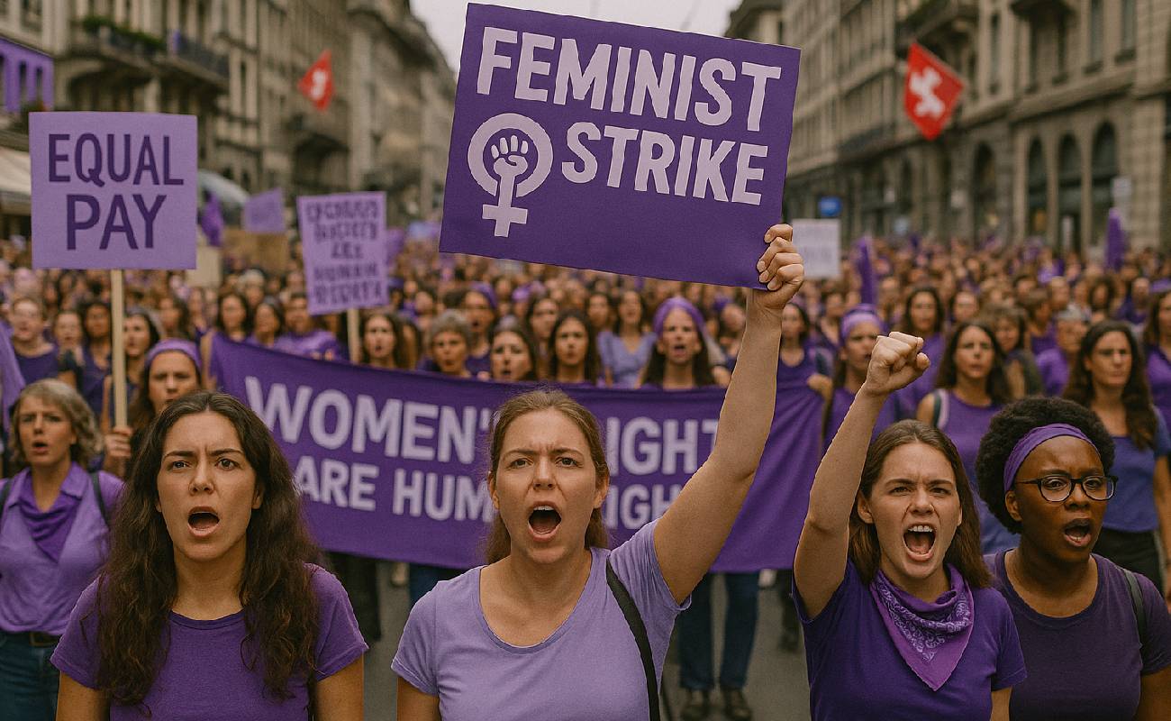 Feminist Grev: On binlerce kadın eşitlik için yürüdü