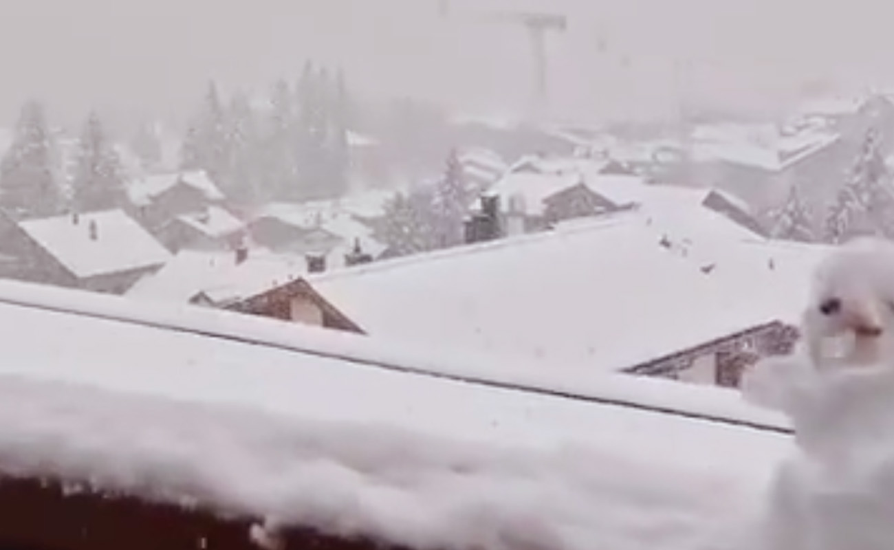 İsviçre'de kar yağdı
