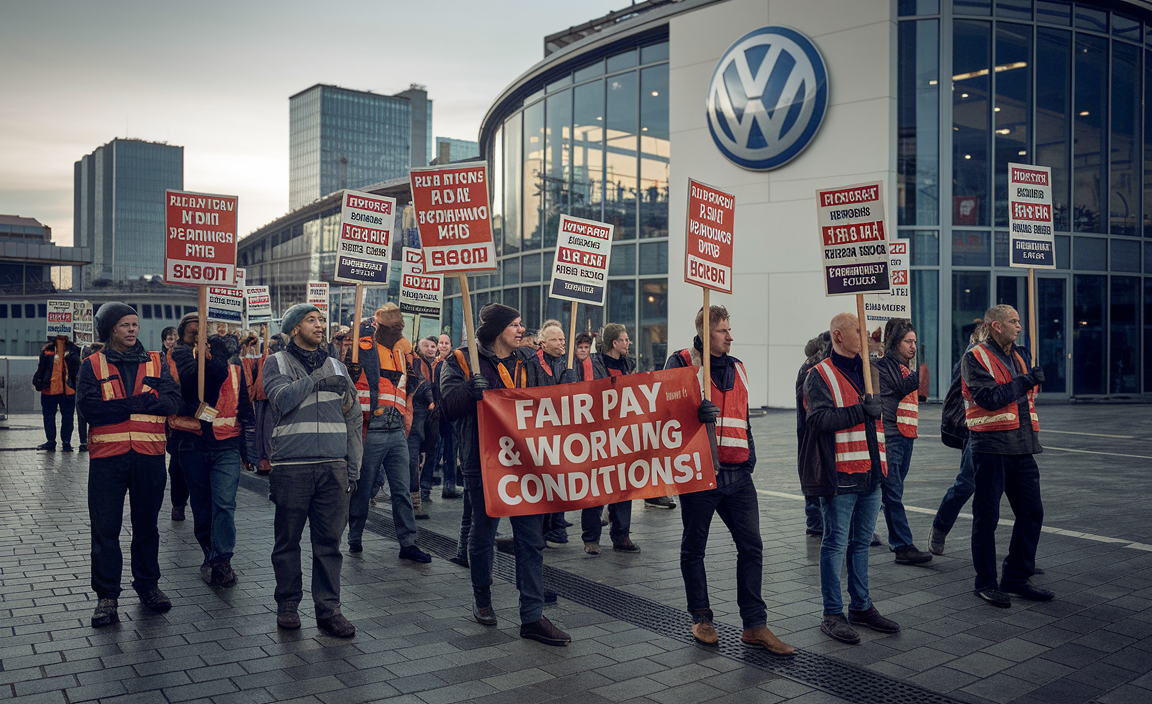 Volkswagen işçileri uyarı grevine başladı