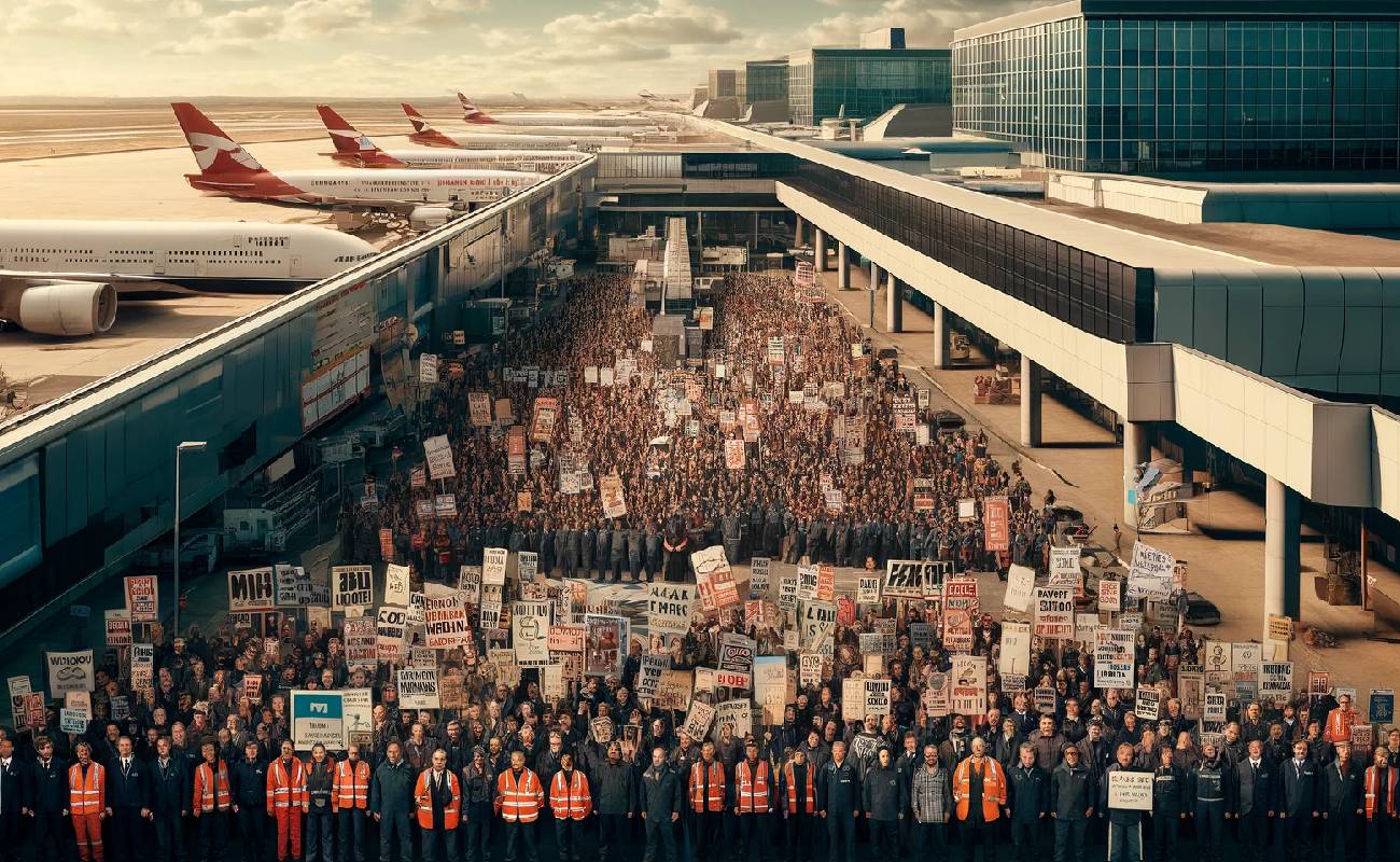 Londra’da havalimanında grev