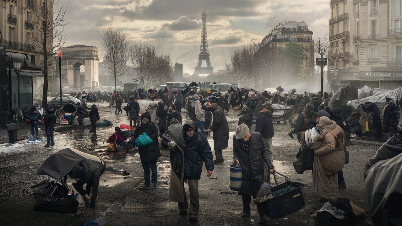 Fransa'nın Olimpiyat hazırlığı: Binlerce evsiz uzaklaştırıldı