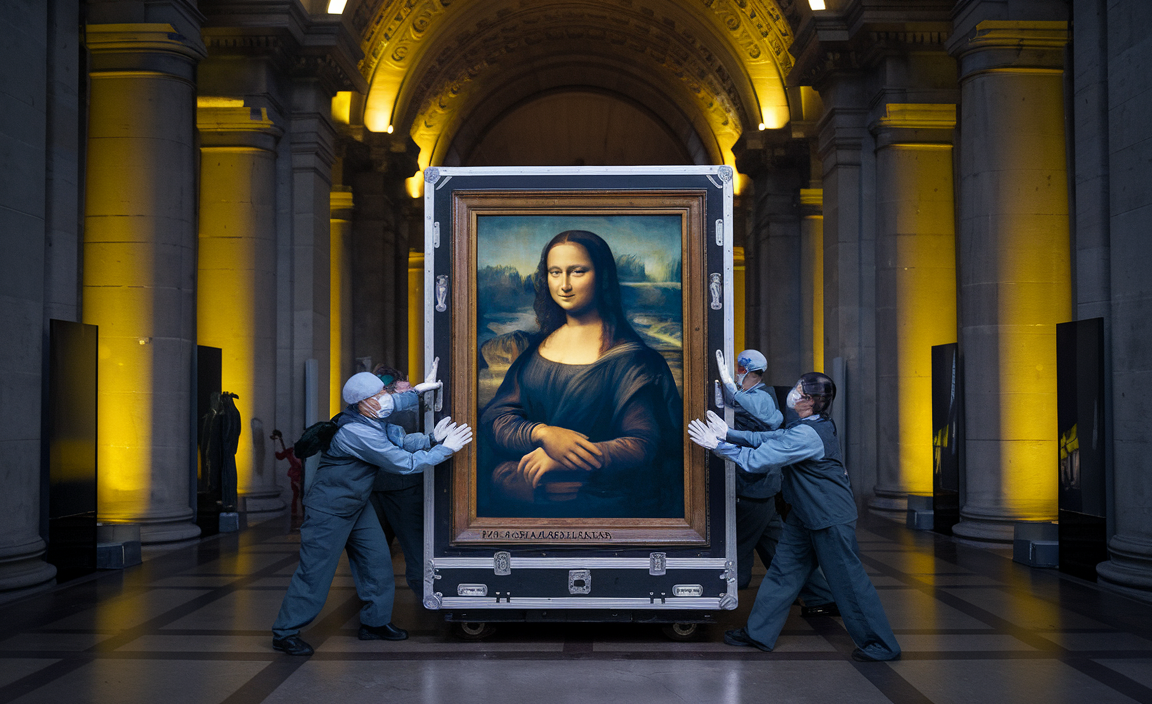 Mona Lisa taşınıyor