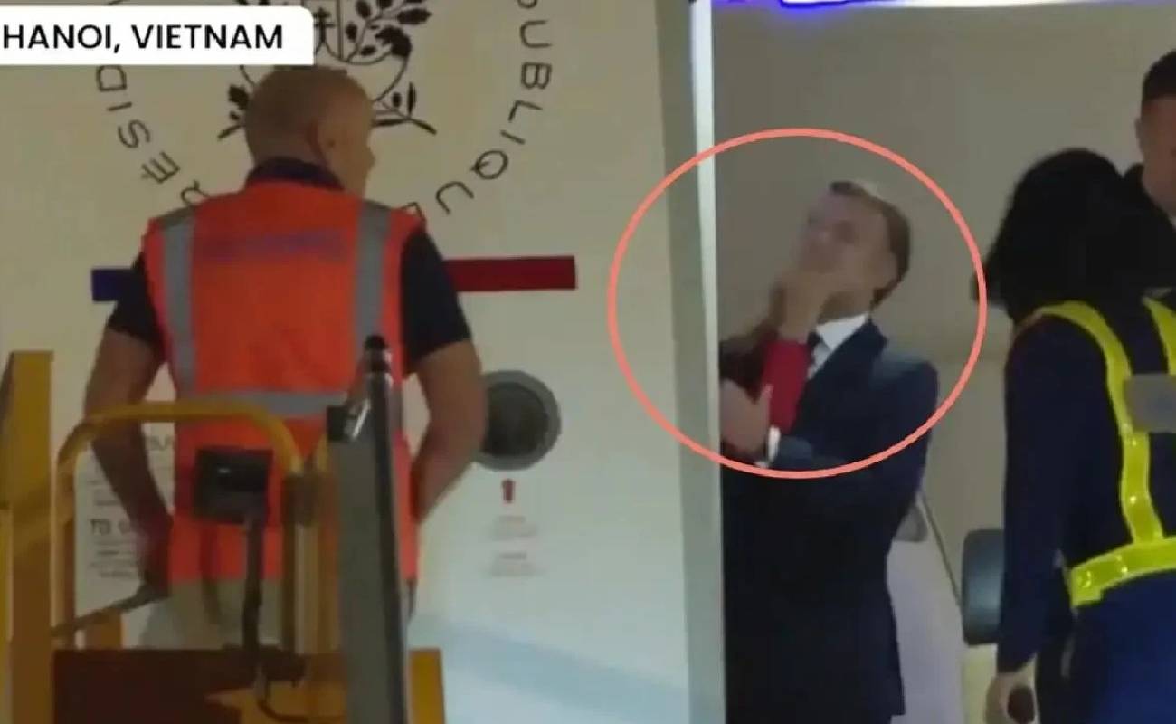 Macron kameralar önünde eşinden tokat yedi