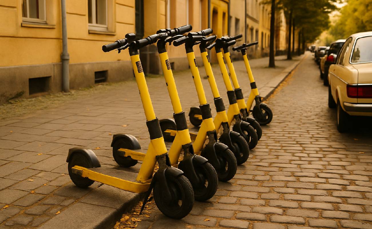 E-scooter parkına sıkı düzenleme