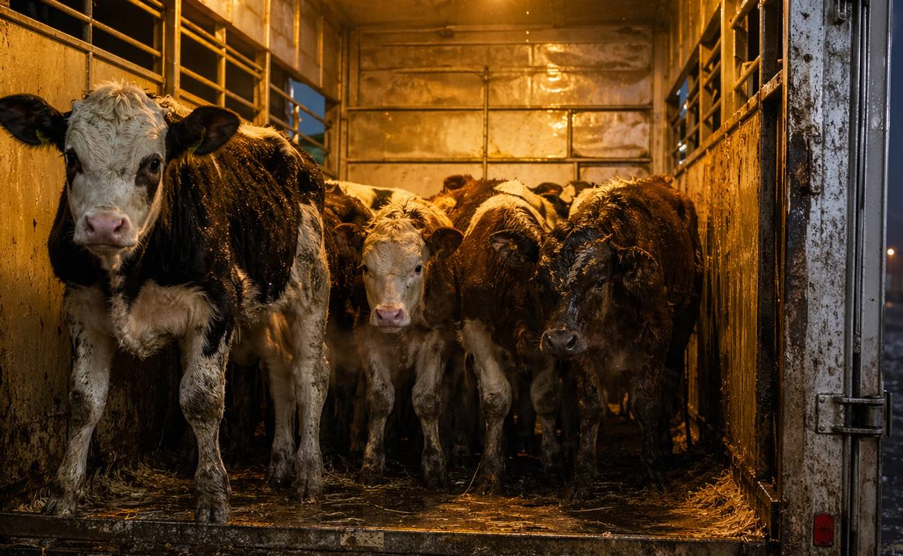 Daha ucuz diye hayvanlara işkence! Buzağı sevkiyatı sürüyor